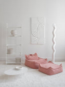 Wigiwama guave peddy rose - chaise de sac de haricot