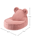 Wigiwama - Guave Pink Bear Teddy Beanbag