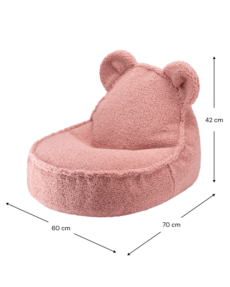  Wigiwama - Guava Pink Bear Teddy Bean Bag 