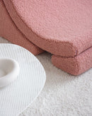 Wigiwama - Guave Pink Teddy - Moon chair