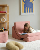 Wigiwama - Guave Pink Teddy - Moon chair