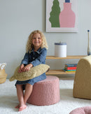 Wigiwama poef - Guave Pink