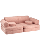 Wigiwama - Guave Pink Teddy Sofa