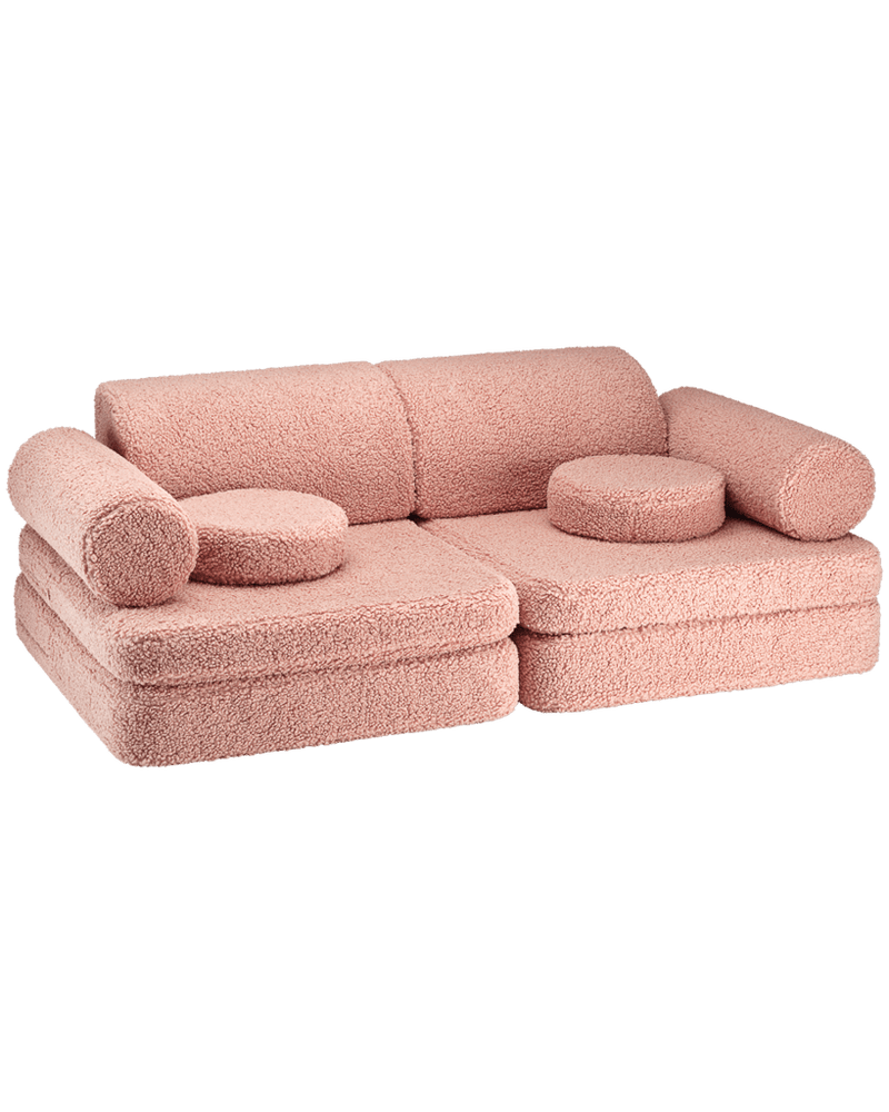 Wigiwama – Teddy-Sofa in Guavenrosa