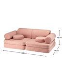 Wigiwama - Guave Pink Teddy Sofa