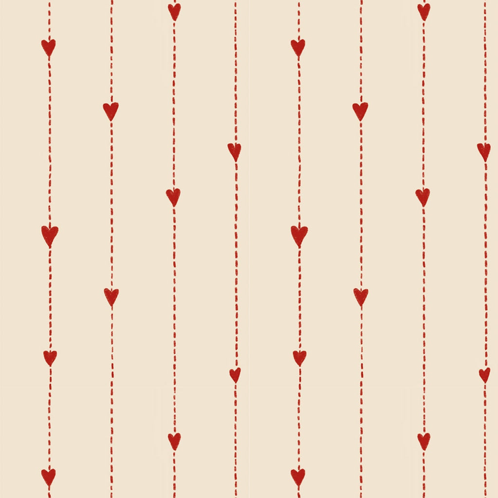 Heart wallpaper for children’s rooms – playful and timeless nursery wallpaper with hearts