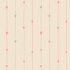 Original heart wallpaper in soft colors – cozy nursery wallpaper for girls.