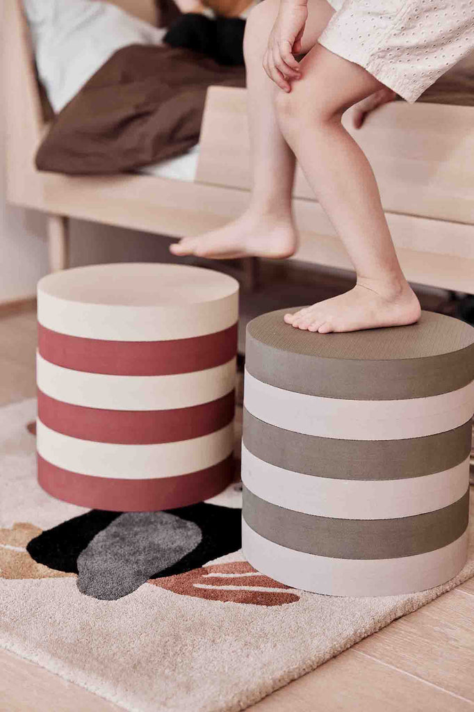 Oyoy Mini - Iro Stacking Stool - Vanilla / Nutmeg