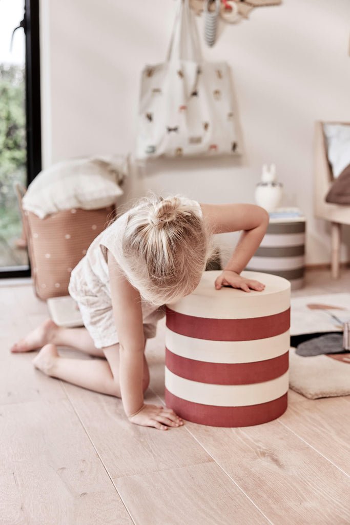 Oyoy Mini - Iro Stacking Stool - Vanilla / Nutmeg