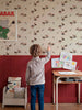 Linnen katten behang kinderkamer Kittens Natural Coordonné