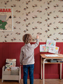 Linnen katten behang kinderkamer Kittens Natural Coordonné