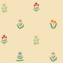 Children's wallpaper flowers, flower wallpapers nursery, kids decoration, peel and stick 