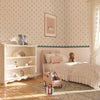 Children's wallpaper flowers, flower wallpapers nursery, kids decoration, peel and stick 