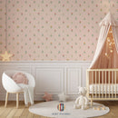 Children's wallpaper flowers, flower wallpapers nursery, kids decoration, peel and stick 