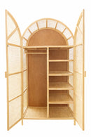 Leo & Moon Rattan webbing cupboard round - Round Cupboard Children's Room Handmade