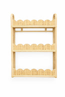 Rotan wandrek van Leo & Moon met geschulpte rand en mooi rondingen. Leuk voor boekjes en accessoires