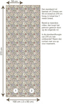 Papel de pantalla Little Amour Nova Flowers - Lila