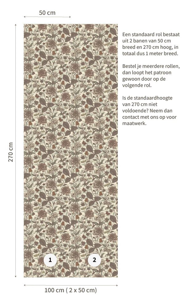 Wallpaper Little Amour Floral Spring - Cream