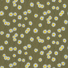 Campione carta da parati Little Greene - Moon Daisies - Olive Green