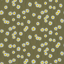 Campione carta da parati Little Greene - Moon Daisies - Olive Green