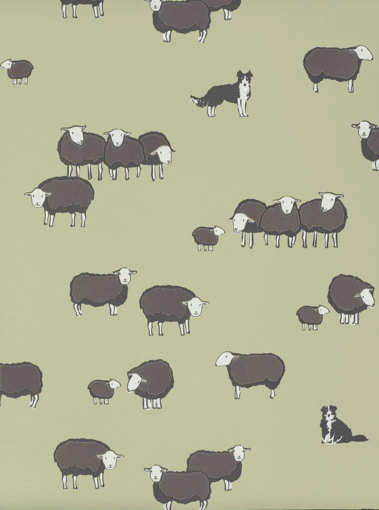 Behangstaal Little Greene - Nip & Lassie - Green