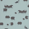 Little Greene Nip & Lassie Kids Wallpaper – Celestial Blue | Animal Wallpaper with Dogs & Sheep