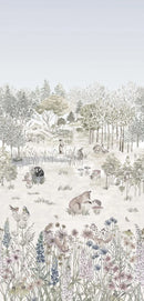 Little Greene Potter’s Woodland - Solstice | Behangpaneel met Illustraties van Beatrix Potter