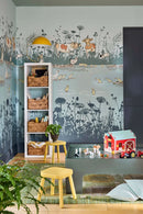 Little Greene Riverside Capers Quack | Behangpaneel met Boerderijdieren voor de Kinderkamer