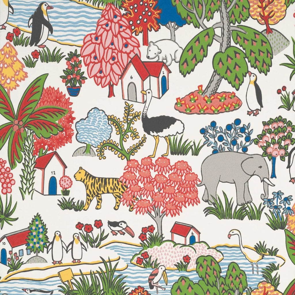 Little Greene Animal Kingdom Kinderbehang – Atomic | Kleurrijk Dierenbehang