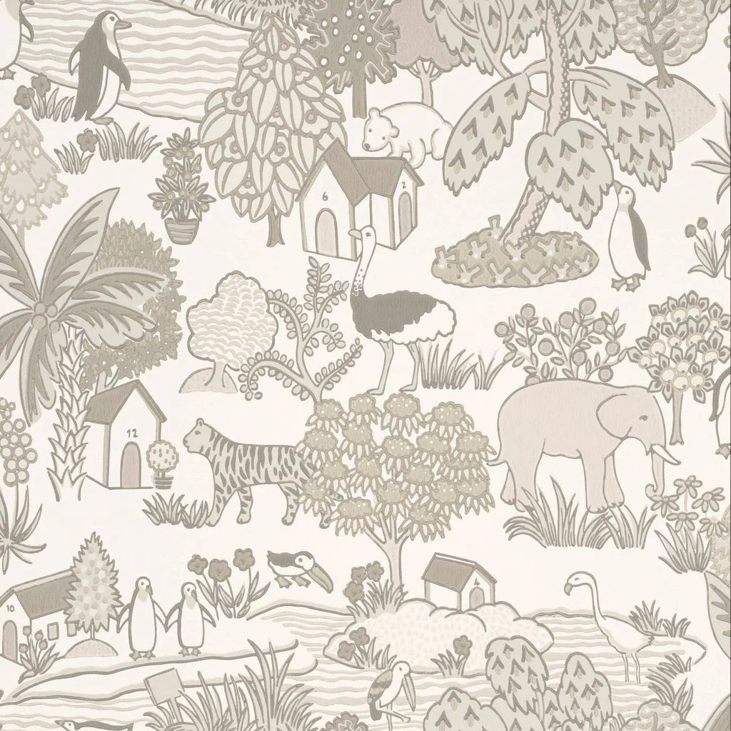 Behangstaal Little Greene - Animal Kingdom - Portland Stone