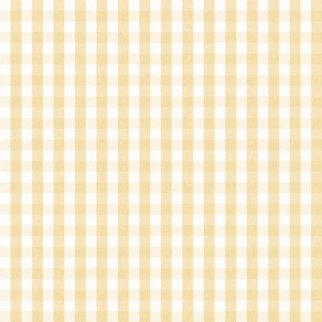 Lunch Buttercream - ruitjes behang in geel en creme | Coordonné