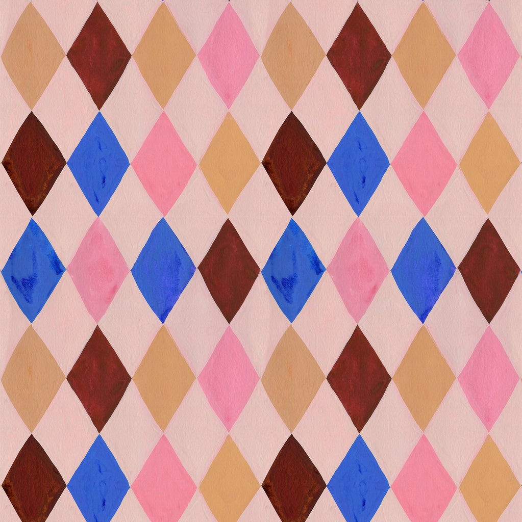 Harlequin Pink Sky Tapete – Meet Me at the Wall x Aniek Bartels
