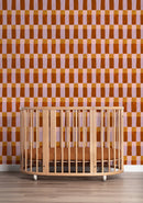 Papel pintado Meet Me at the Wall - Playful blocks Warm - Aniek Bartels