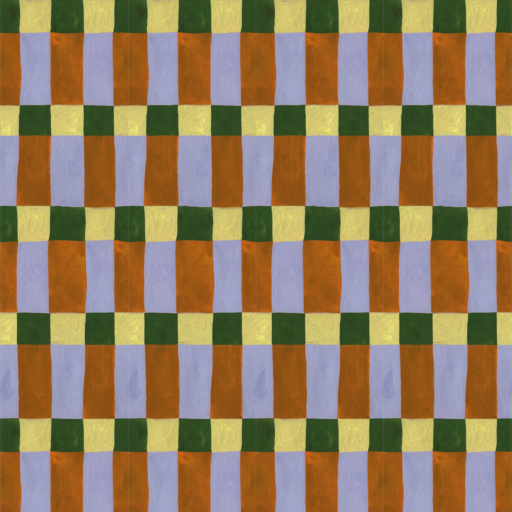 Wallpaper Sample Meet me at the Wall - Playful blocks Joyful - Aniek Bartels