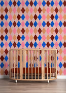Harlequin Pink Sky Tapete – Meet Me at the Wall x Aniek Bartels
