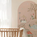 Atelier Florentine - Peel & Stick Muursticker - Dierenpark Roze