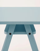 Growing Green kinderbureau Baltic Blue van Nobodinoz met houten frame en opbergplank- detail