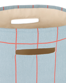 Nobodinoz - Vibes collection - Storage Basket - Blue red grid