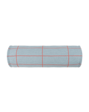 Nobodinoz - Collezione Vibes - Cuscino cilindro - Griglia blu rossa