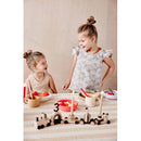 OYOY Mini Mellow Plate & Bowl-Vanilla/ Cherry Red