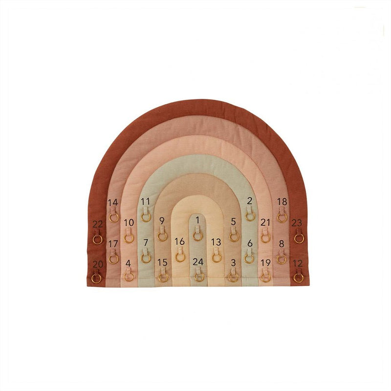 Oyoy Mini - Wall hanging Rainbow Christmas calendar - Choko