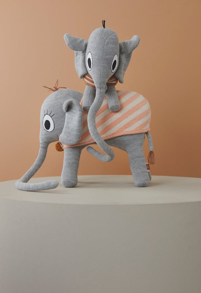 Oyoy Mini - Ramboline Kuscheltier Elefant - Grau