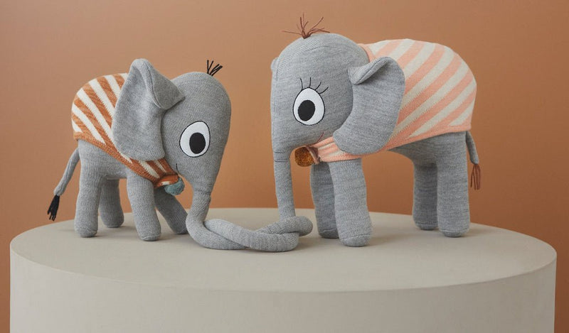 Oyoy Mini - Ramboline Kuscheltier Elefant - Grau