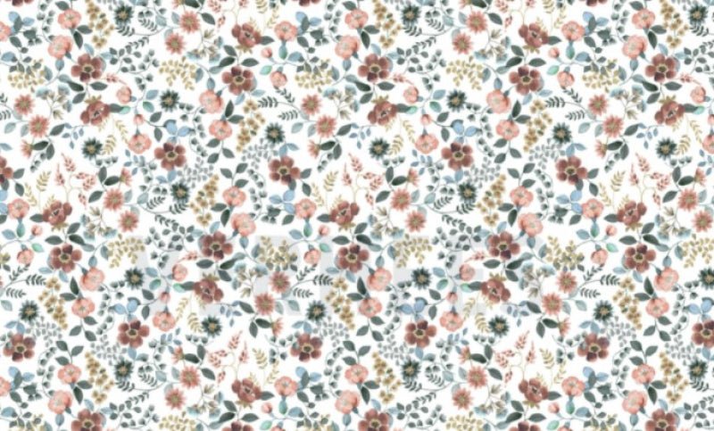 Hollie poppen draagmand floral blush blauw roze