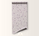wallpaper flowers lilac pink nursery girls room wallpapers for kids children