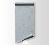 Sports bunnies blue wallpaper for children's rooms hand-painted design Amsterdam active theme