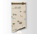Atelier Florentine Safari Ducks Behang – Speels Kinderbehang met Dieren & Safari