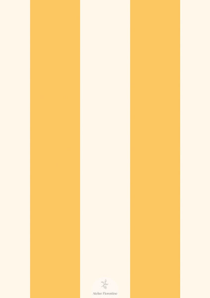 Wallpaper sample Atelier Florentine - Classic stripe yellow