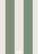 Children's wallpaper striped green, removable wallpaper stripes kids