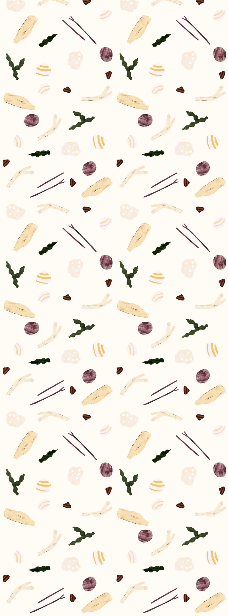 Wallpaper sample Play at Slaep - Sea and Shells Cream - Lotte Dirks